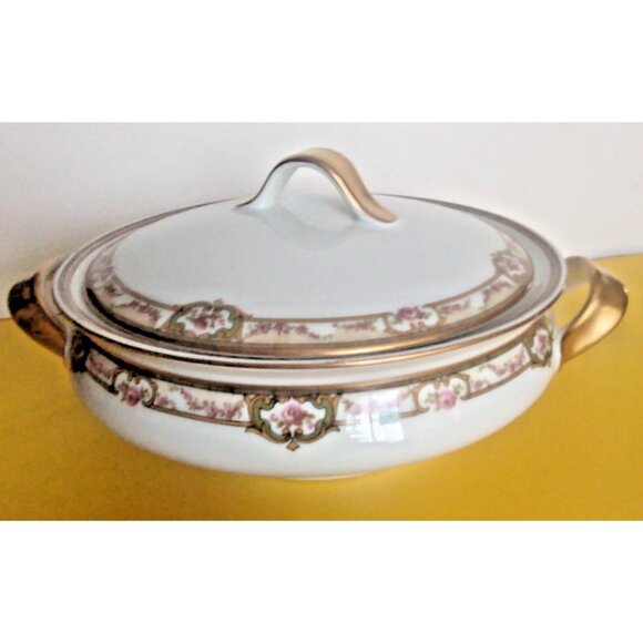 Antique  By Theodore Haviland, Limoges, France Lidded Vegetable Bowl 1910-20 - Picture 1 of 12